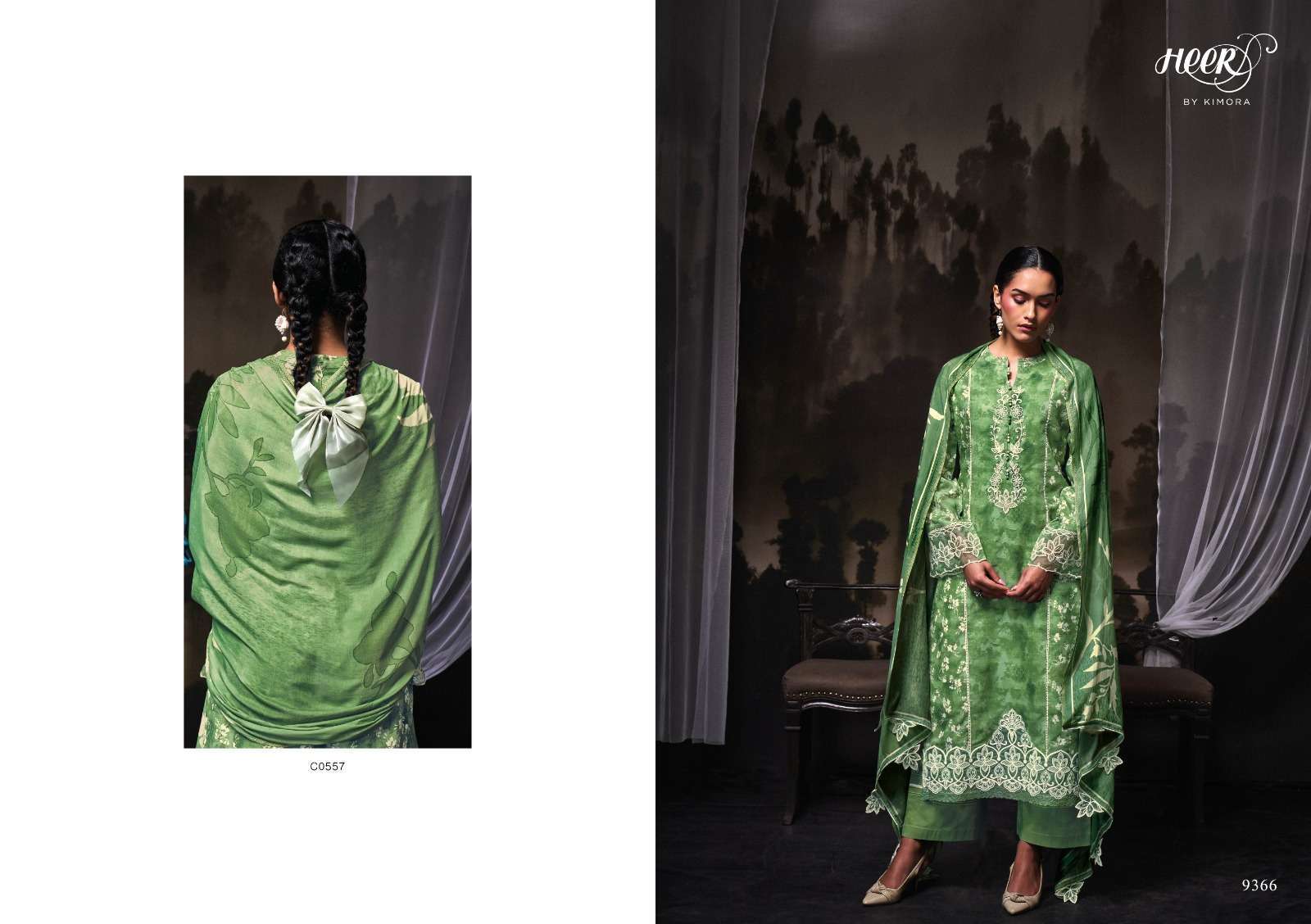 KIMORA HEER YAAR PURE MUSLIN DESIGNER SUIT CATALOGUE WHOLESALE PRICE SURAT 