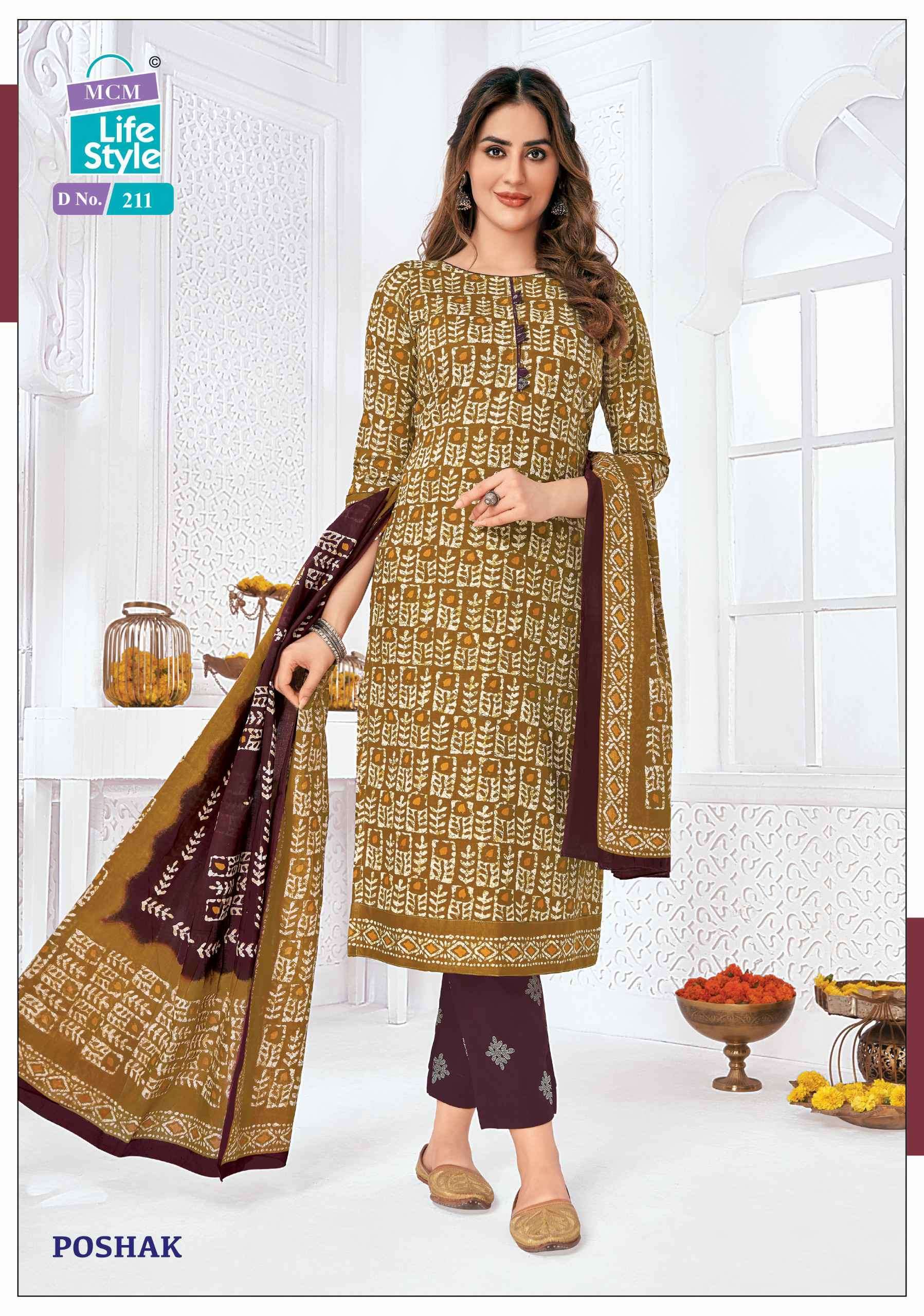 MCM LIFESTYLE POSHAK VOL 2 READYMADE COTTON SUIT CATALOGUE WHOLESALER IN SURAT 