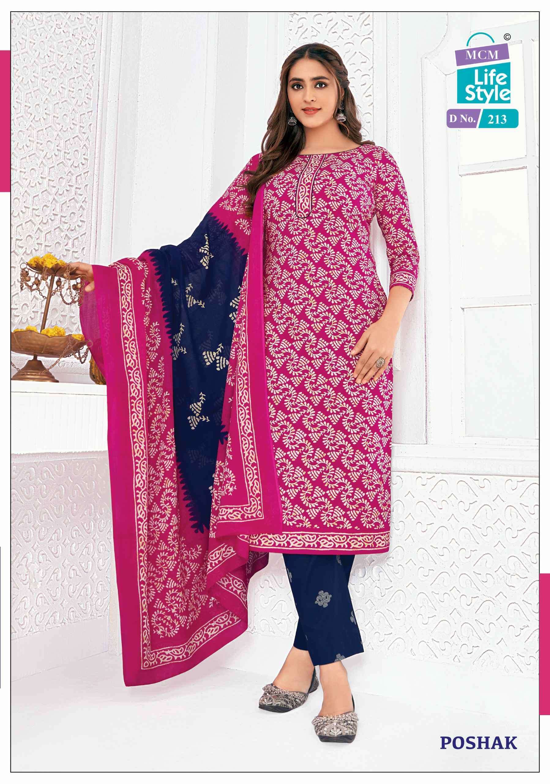 MCM LIFESTYLE POSHAK VOL 2 READYMADE COTTON SUIT CATALOGUE WHOLESALER IN SURAT 