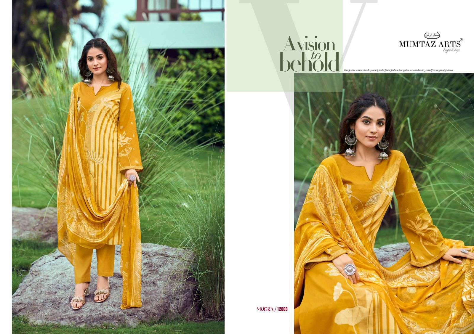 MUMTAZ ARTS MOGRA NEW DESIGNES COTTON SUIT CATALOGUE DEALER IN SURAT 