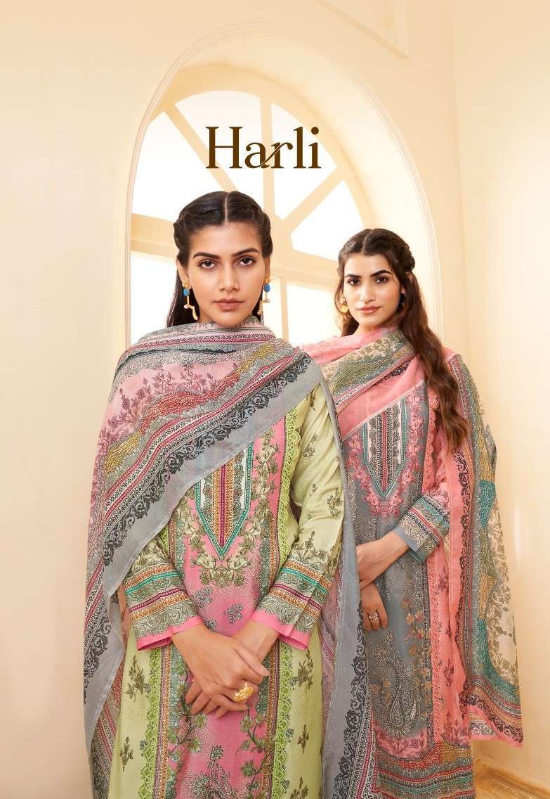 RUPALI FASHION HARLI PURE VISCOSE MUSLIN DRESS CATALOGUE WHOLESALE PRICE SURAT 2024
