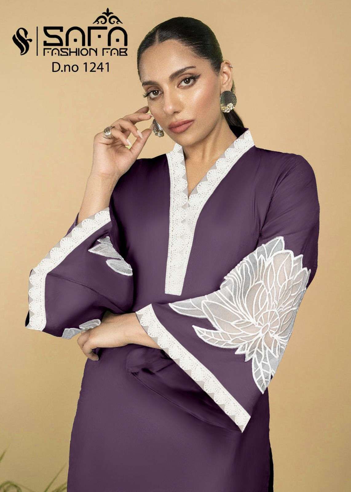 SAFA FASHION FAB 1241 PAKISTANI TOP BOTTOM WITH DUPATTA LATEST CATALOGUE SUPPLIER 2024