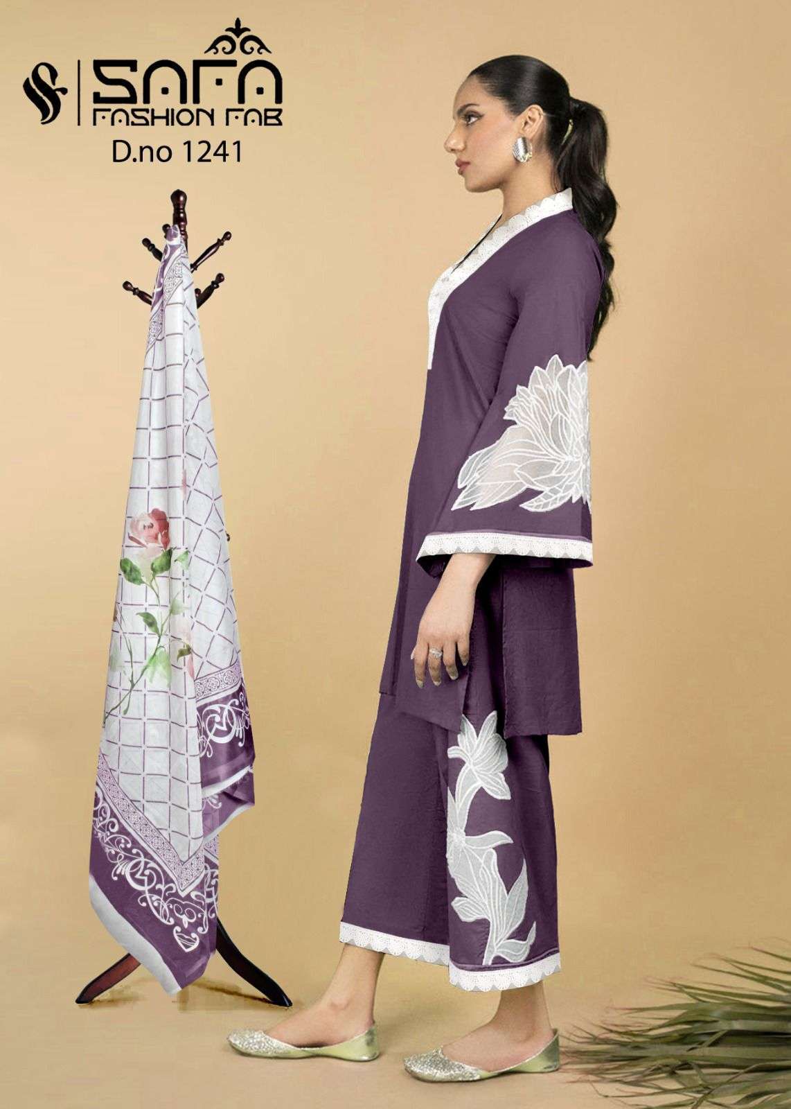 SAFA FASHION FAB 1241 PAKISTANI TOP BOTTOM WITH DUPATTA LATEST CATALOGUE SUPPLIER 2024