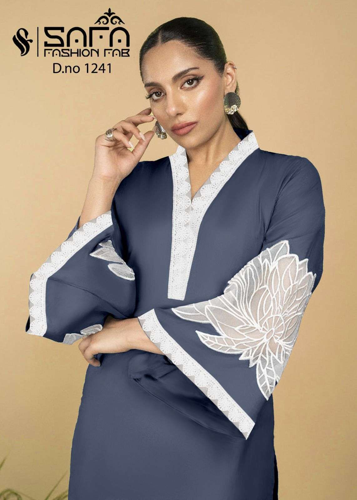 SAFA FASHION FAB 1241 PAKISTANI TOP BOTTOM WITH DUPATTA LATEST CATALOGUE SUPPLIER 2024