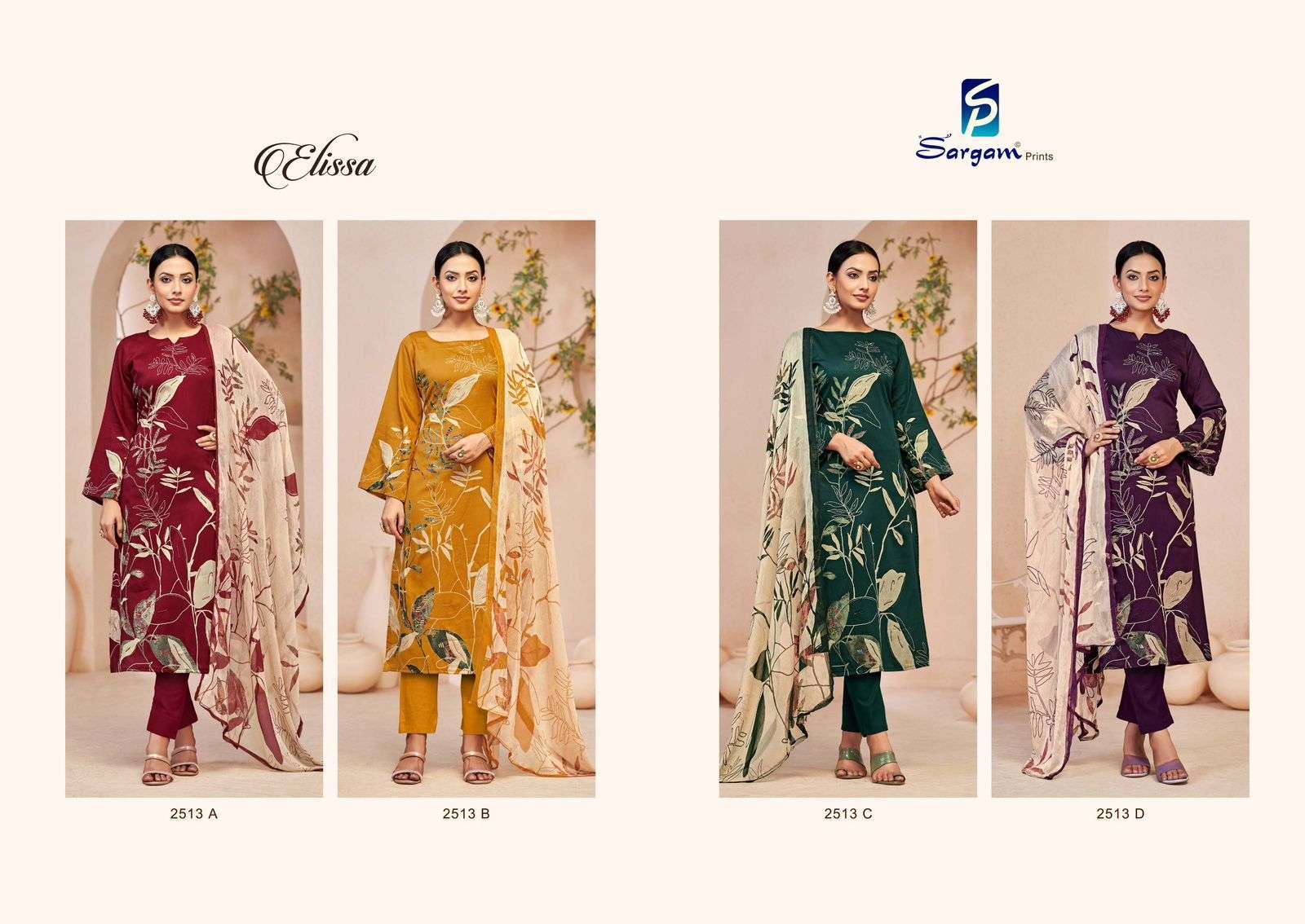 SARGAM PRINT ELISSA COTTON LADIES SUIT CATALOGUE WHOLESALE PRICE SURAT 2024