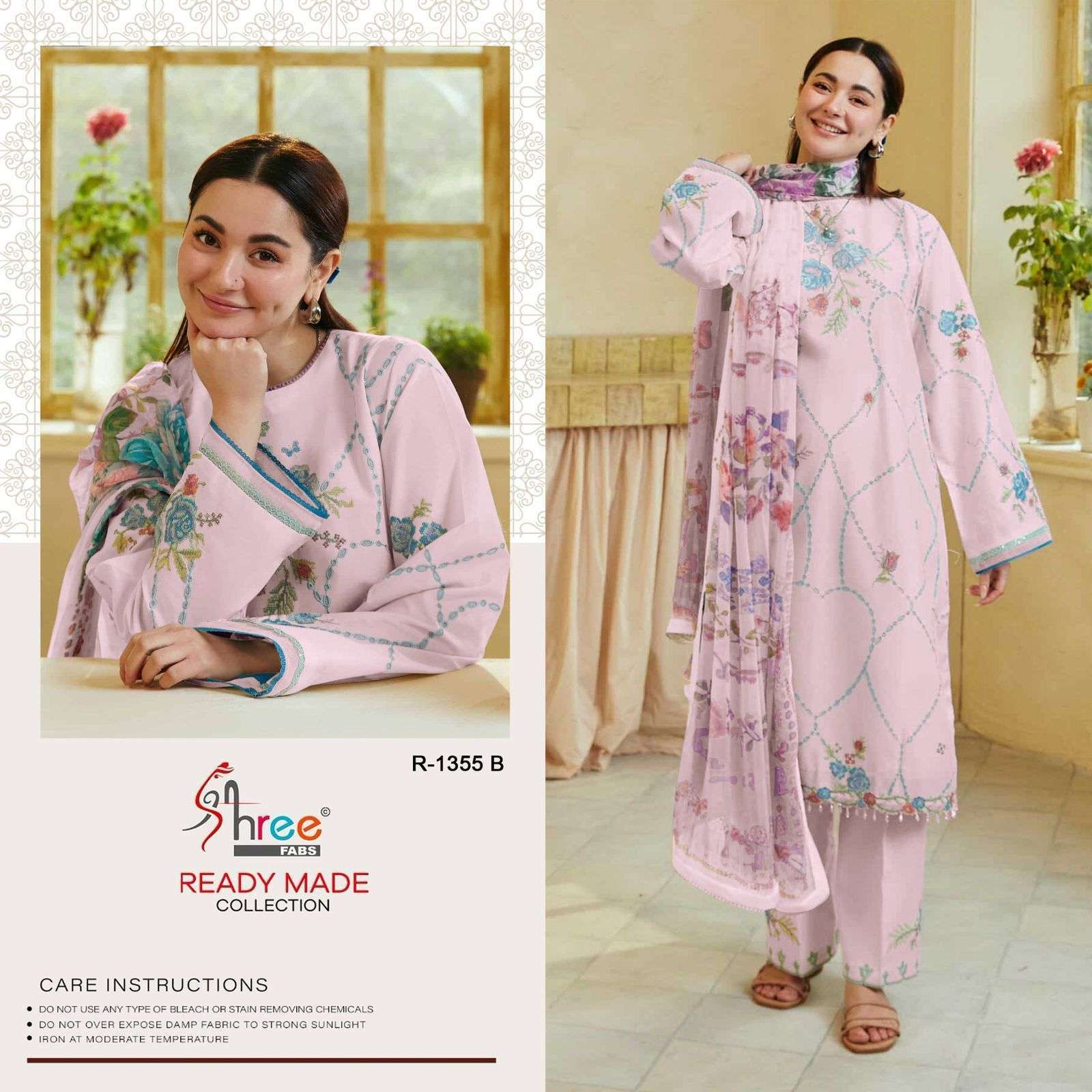 SHREE FABS R 1355 COLORS READYMADE PAKISTANI COTTON DRESS NEW COLLECTION