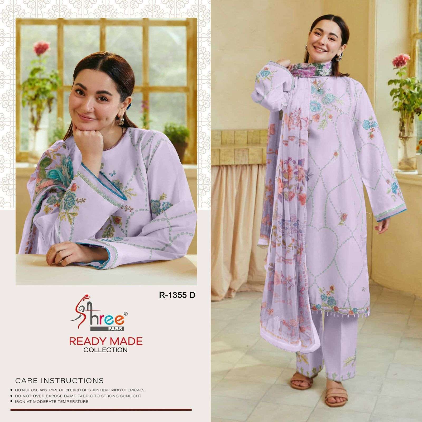 SHREE FABS R 1355 COLORS READYMADE PAKISTANI COTTON DRESS NEW COLLECTION