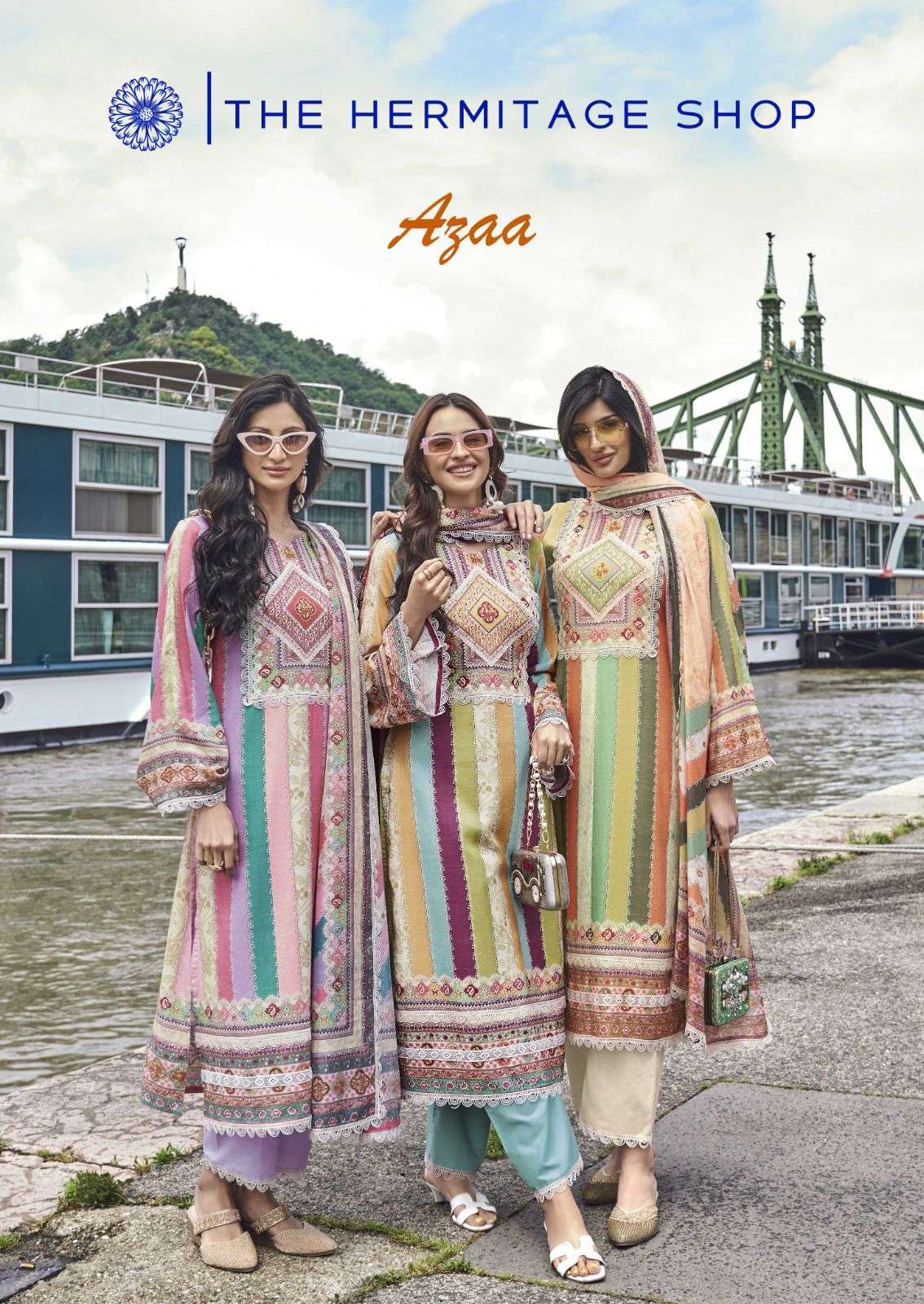 THE HERMITAGE AZAA DIGITAL PRINT PURE COTTON CATALOG WHOLESALER IN SURAT