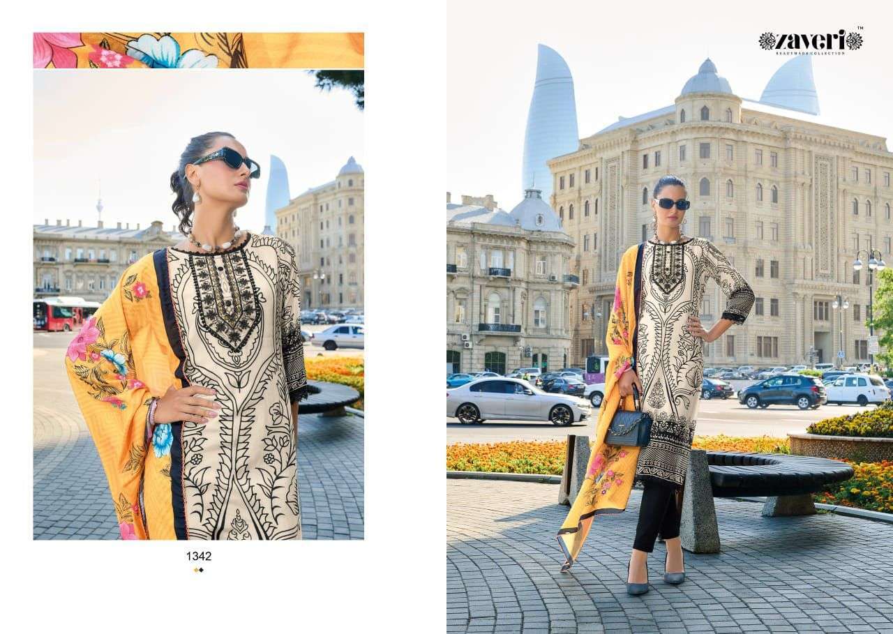 ZAVERI RANGEEN FANCY MUSLIN KURTI PANT WITH DUPATTA LATEST CATALOGUE IN SURAT 