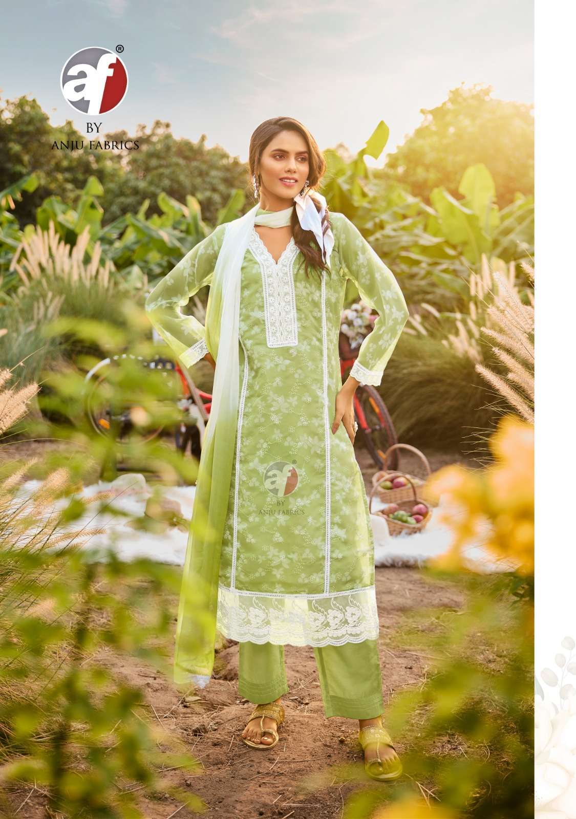 AF STOCK OUT AFFAIR VOL 2 BY ANJU FABRICS READYMADE ORGANZA 3 PIECE SET CATALOG SUPPLIER