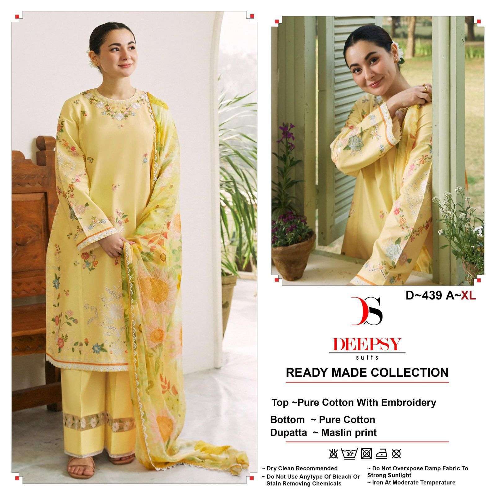 DEEPSY D 439 COLORS READYMADE PAKISTANI SUIT CATALOG DEALER IN SURAT 2024