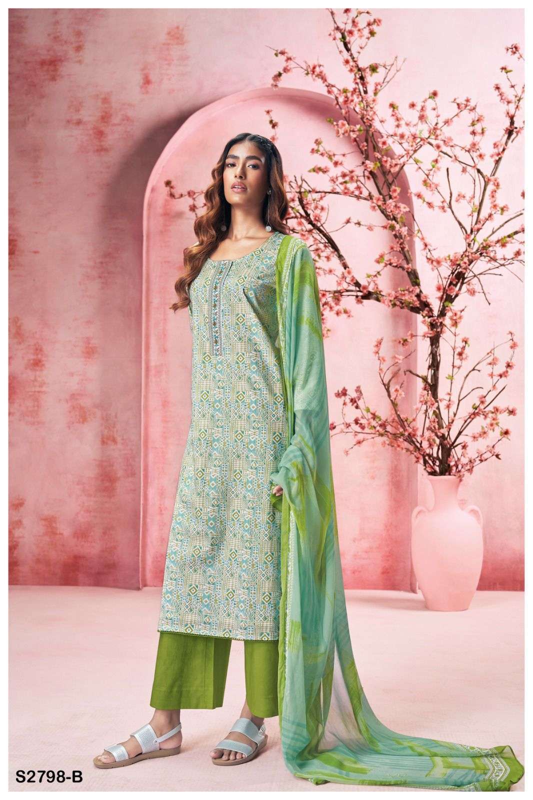 GANGA FASHION TAMANNA 2798 COTTON SALWER KAMEEZ GANGA BRAND CATALOG WHOLESALER IN SURAT 2024