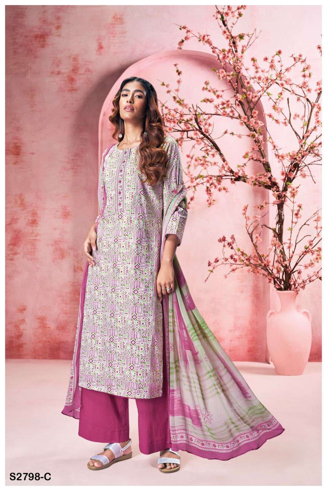 GANGA FASHION TAMANNA 2798 COTTON SALWER KAMEEZ GANGA BRAND CATALOG WHOLESALER IN SURAT 2024