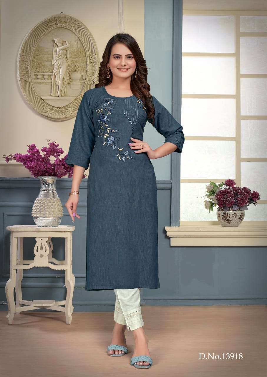KALAROOP KRITI BY KAJREE STRAIGHT KURTI CATALOG EXPORTER 