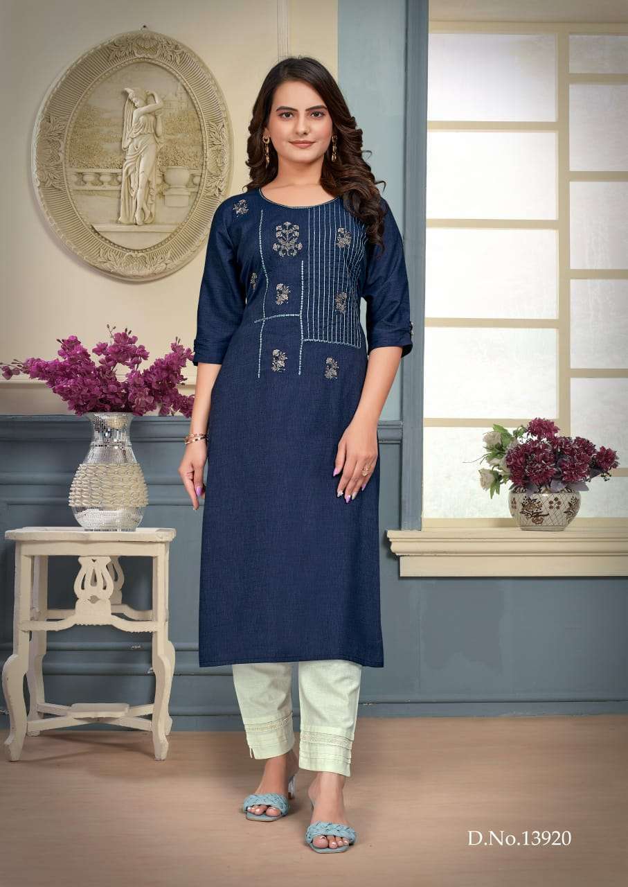 KALAROOP KRITI BY KAJREE STRAIGHT KURTI CATALOG EXPORTER 