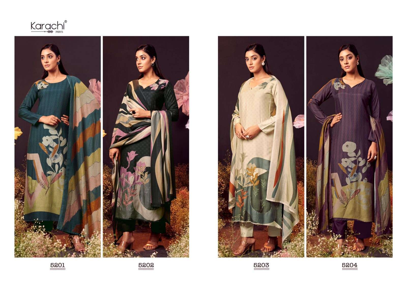 KARACHI PRINTS KESAR LAMHE HIT COLORS PURE MUSLIN SUIT CATALOG WHOLESALE RATE SURAT 2024