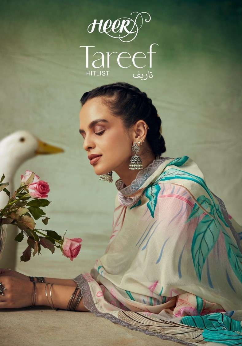 KIMORA HEER TAREEF HITLIST LADIES WEAR DESIGNER MUSLIN SUIT SUPPLIER DEALER 