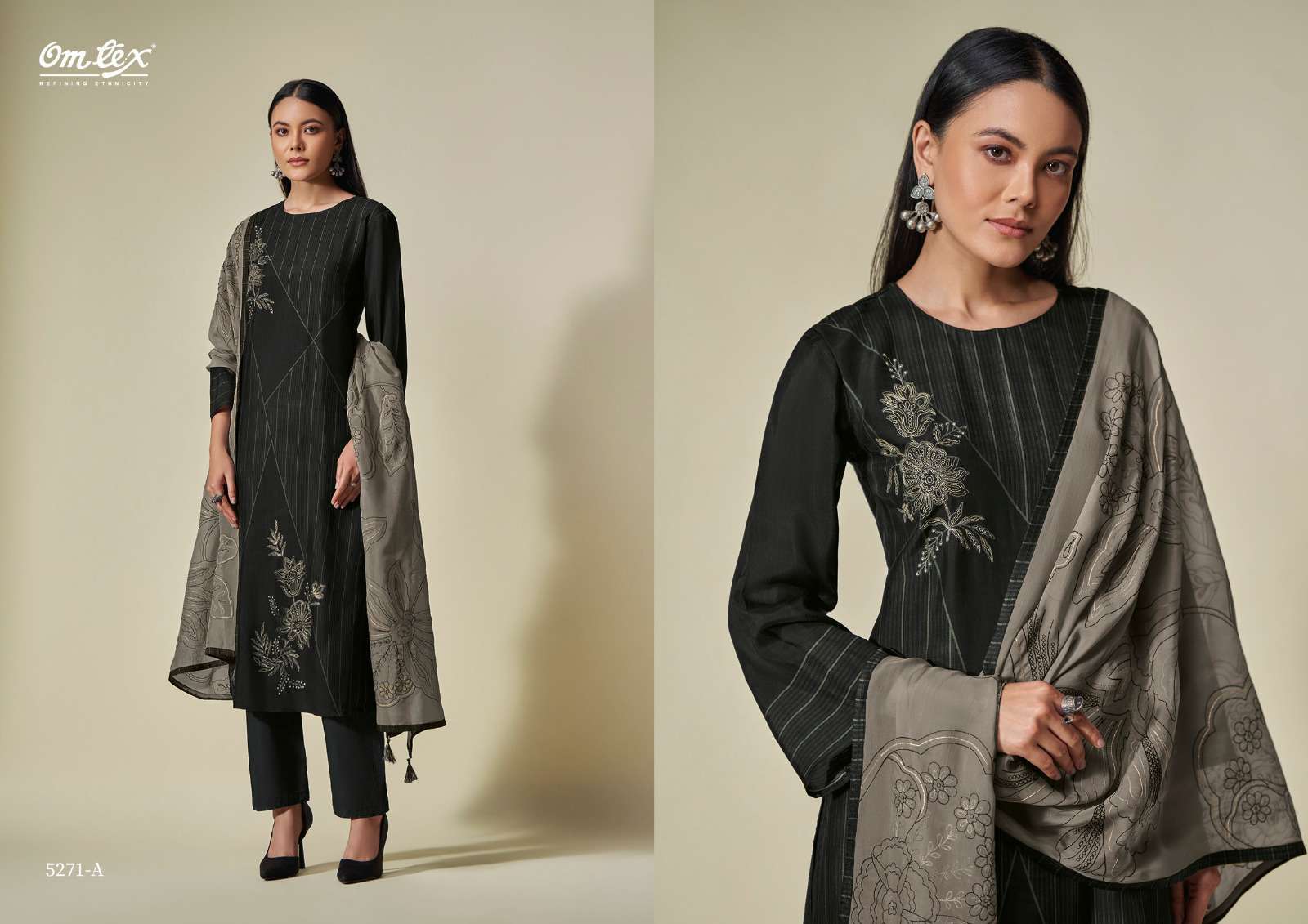 OMTEX ESTI DESIGNER SILK EXCLUSIVE PARTYWEAR LADIES SUIT CATALOGUE DEALER
