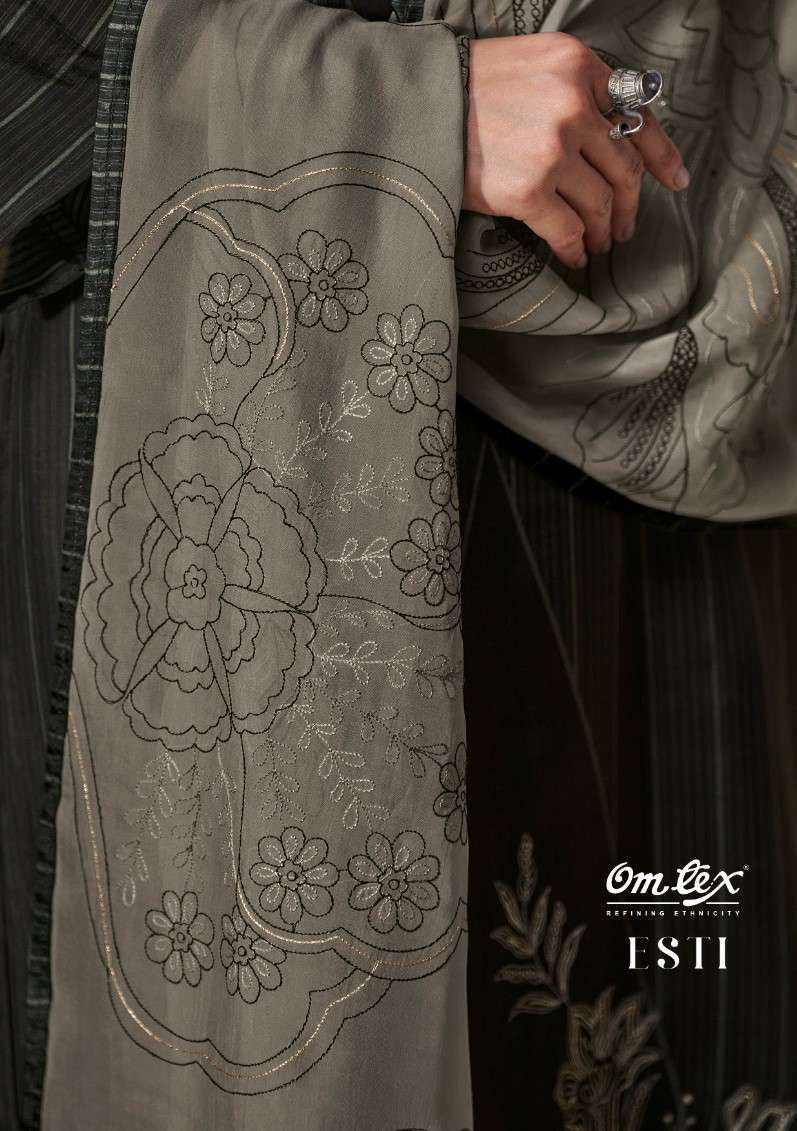 OMTEX ESTI DESIGNER SILK EXCLUSIVE PARTYWEAR LADIES SUIT CATALOGUE DEALER