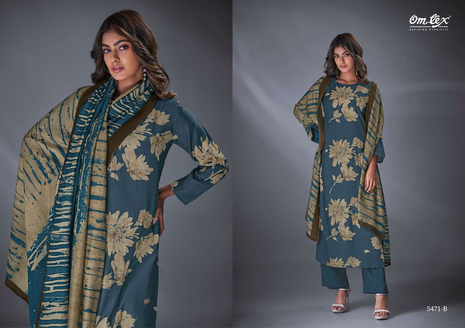 OMTEX ROMILY DESIGNER SILK LADIES SUIT CATALOGUE WHOLESALER IN SURAT 2024