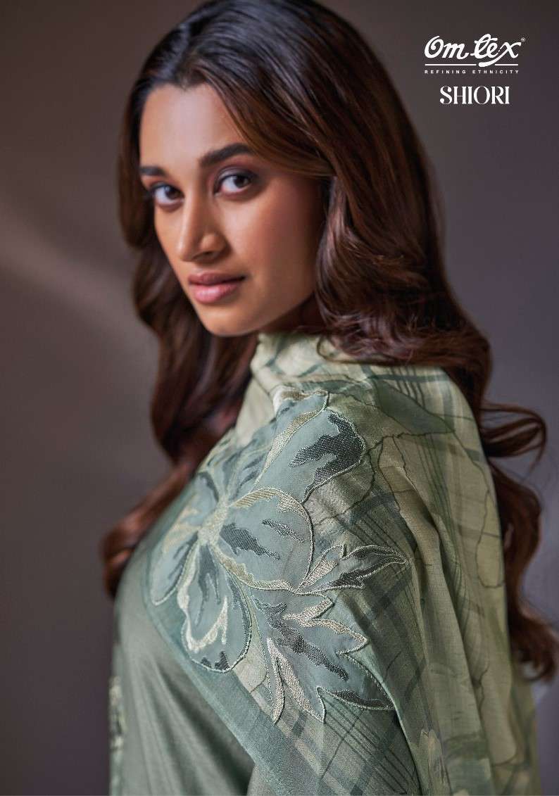 OMTEX SHIORI LATEST DESIGNS MUSLIN SUIT CATALOGUE WHOLESALE PRICE SURAT 2024