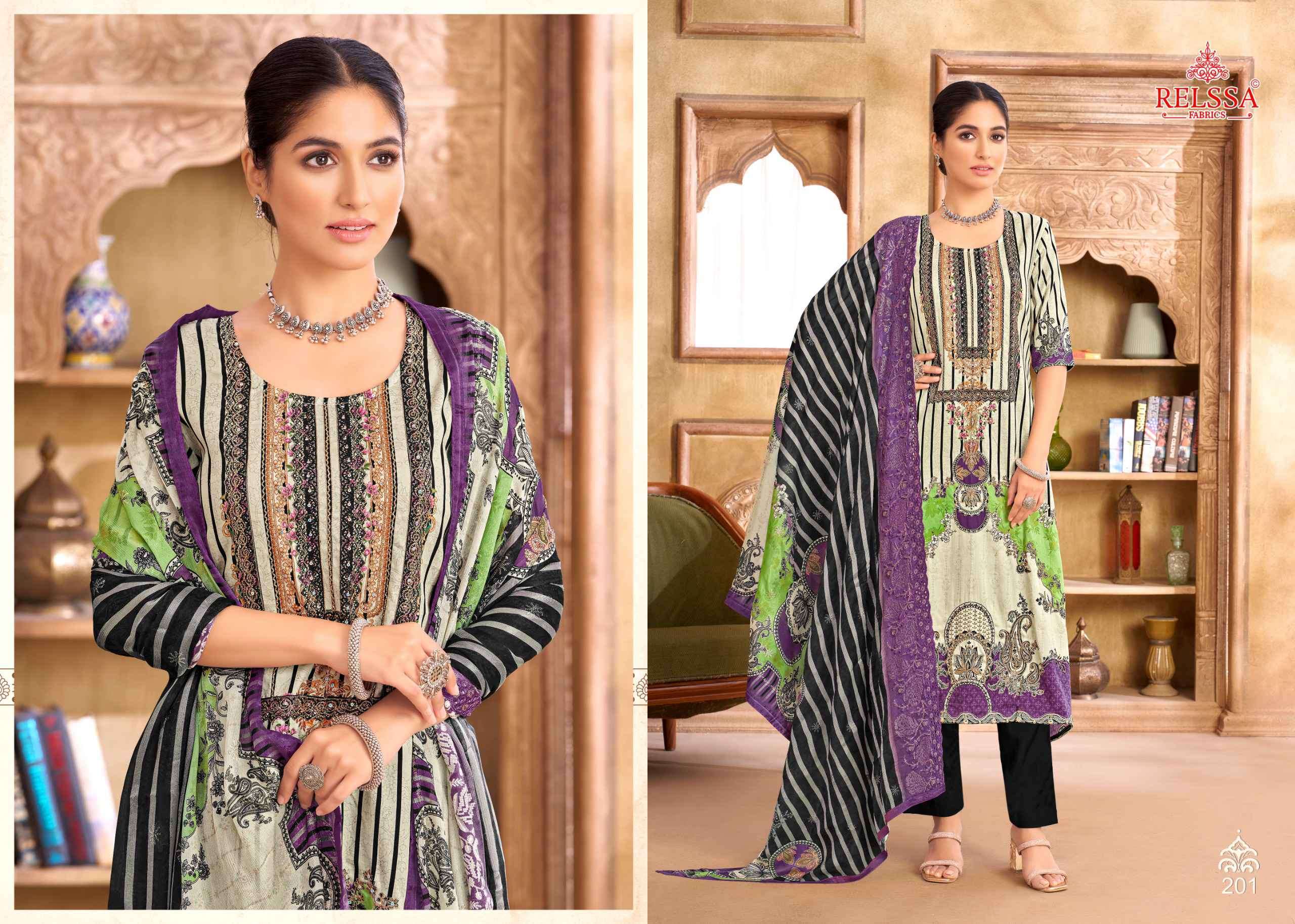 RELSSA SAYAM VOL 2 LADIES WEAR MUSLIN DRESS RELSSA BRAND CATALOGUE 
