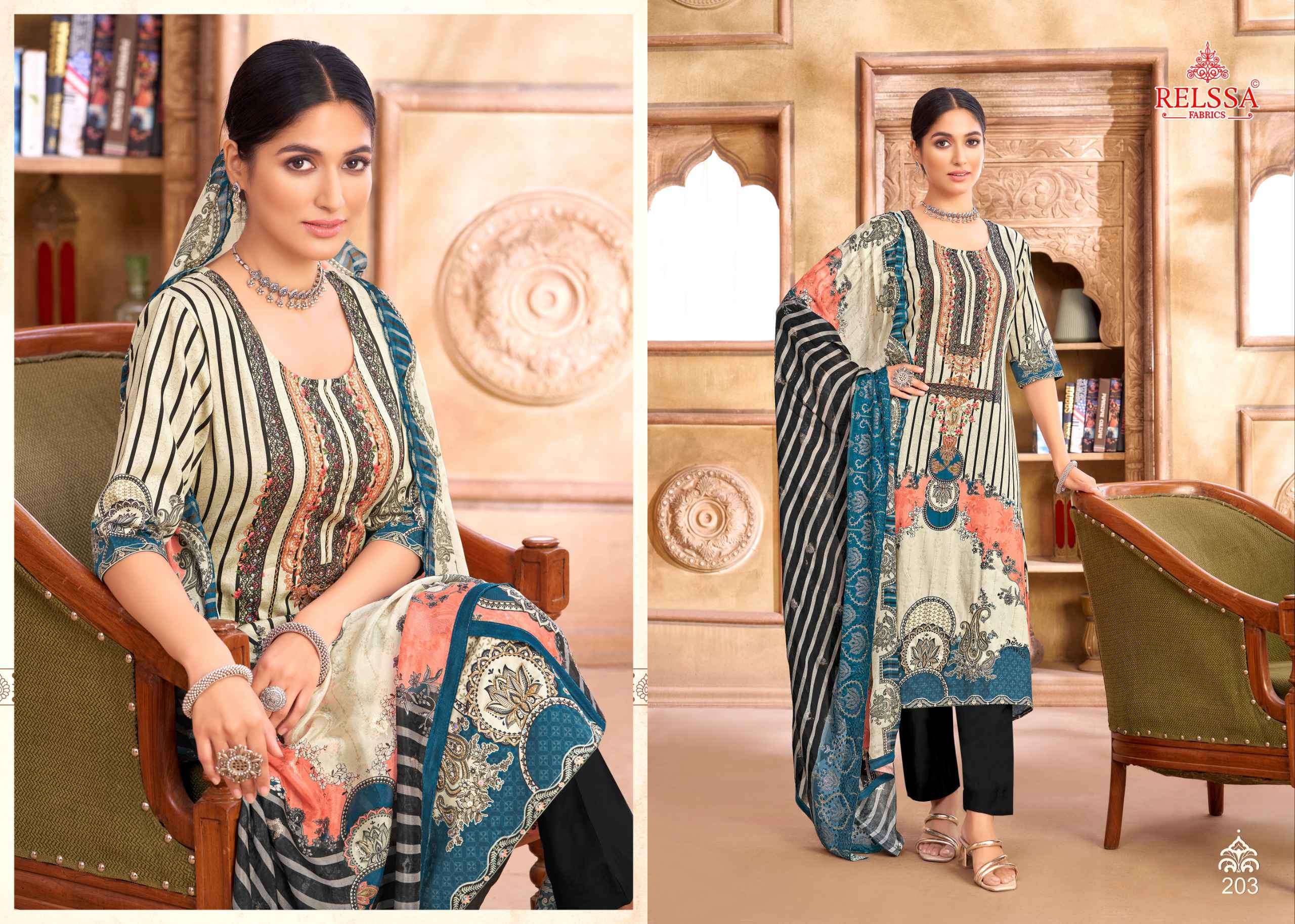 RELSSA SAYAM VOL 2 LADIES WEAR MUSLIN DRESS RELSSA BRAND CATALOGUE 