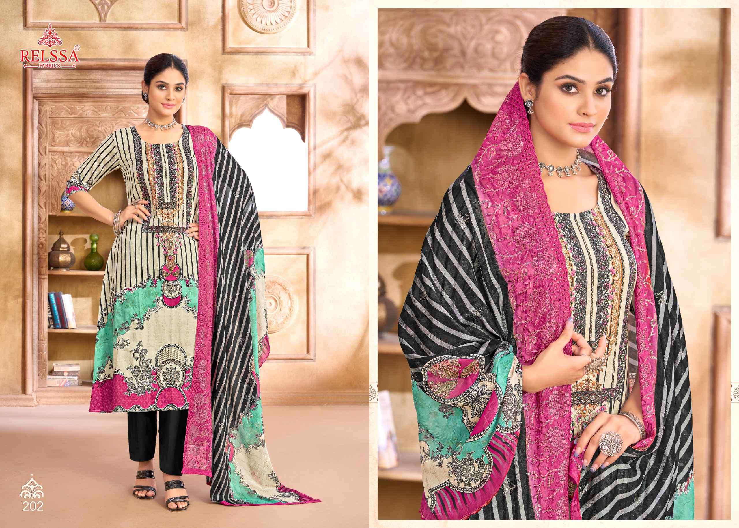 RELSSA SAYAM VOL 2 LADIES WEAR MUSLIN DRESS RELSSA BRAND CATALOGUE 