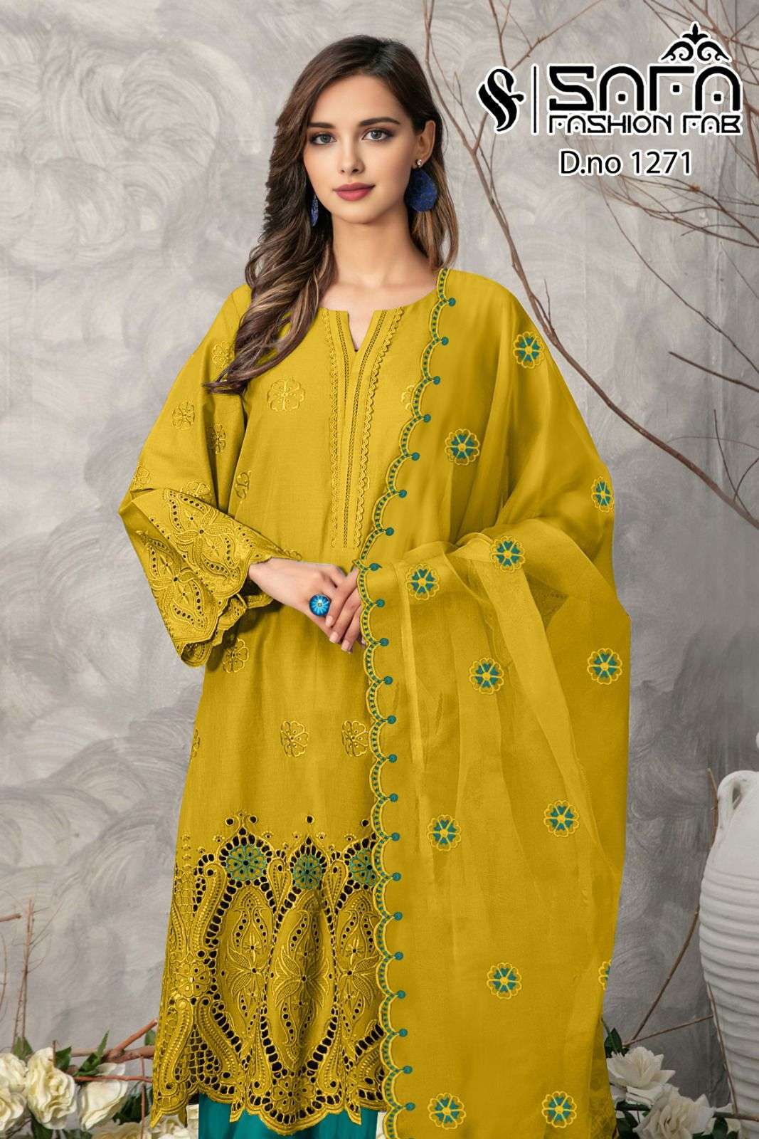 SAFA FASHION FAB 1271 COLORS READYMADE PAKISTANI COLLECTION SAFA BRAND SUIT