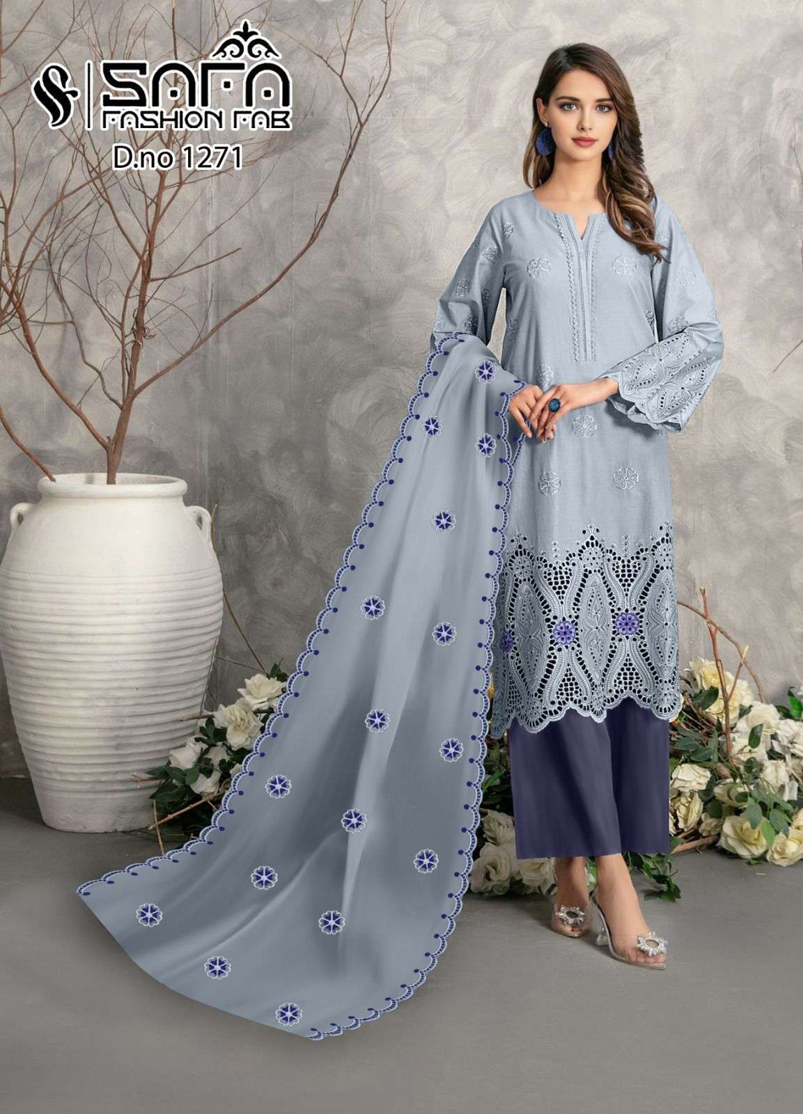 SAFA FASHION FAB 1271 COLORS READYMADE PAKISTANI COLLECTION SAFA BRAND SUIT