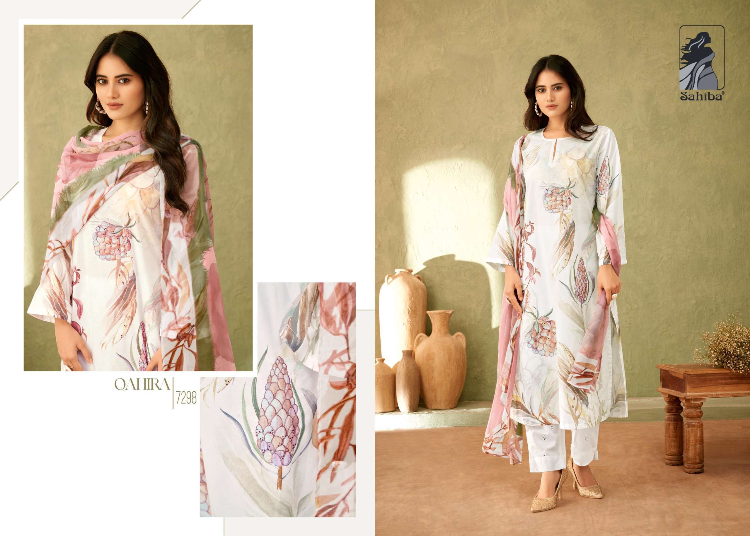 SAHIBA QAHIRA LADIES BRANDED SUIT CATALOG SUPPLIER SURAT 2024
