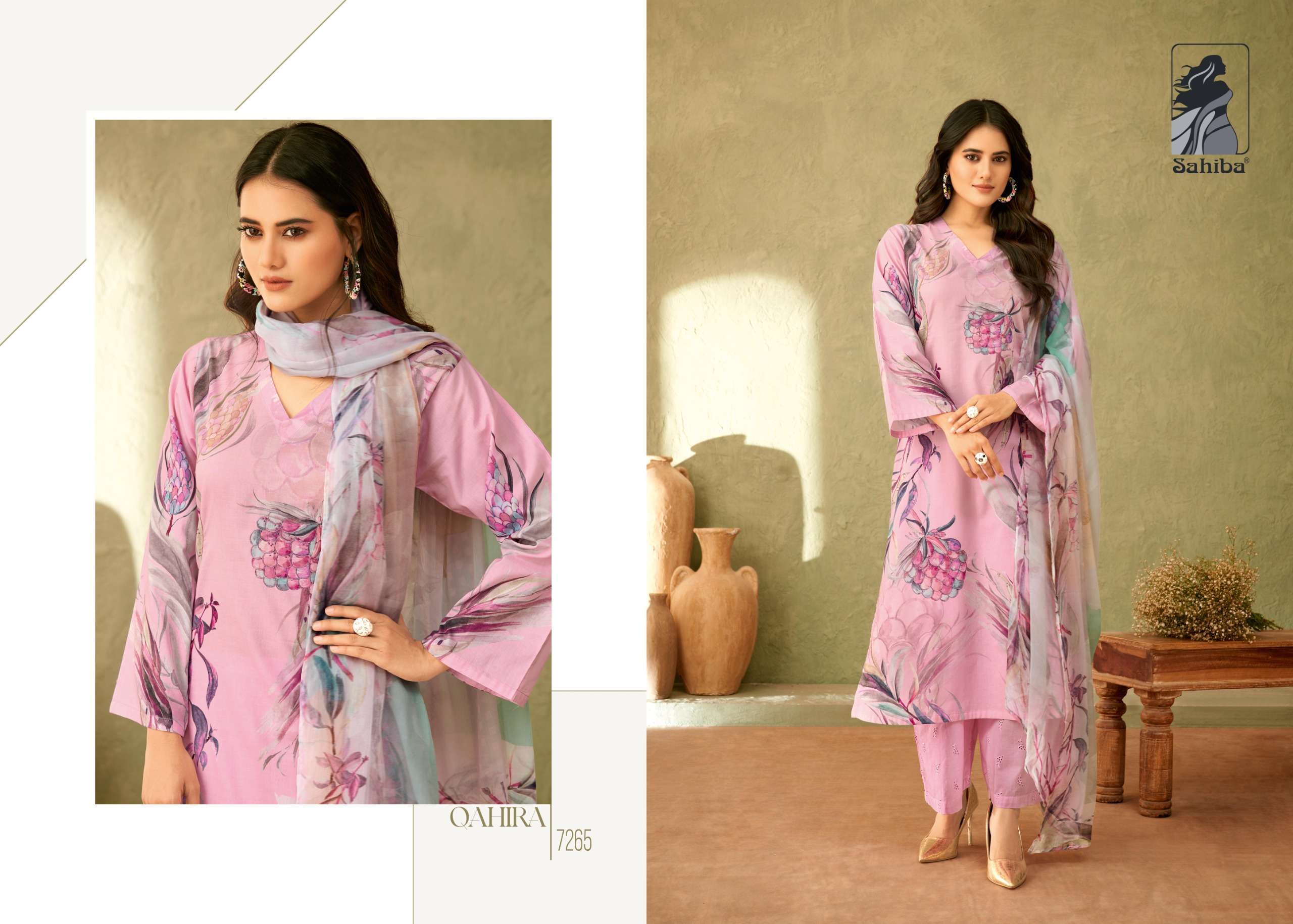 SAHIBA QAHIRA LADIES BRANDED SUIT CATALOG SUPPLIER SURAT 2024