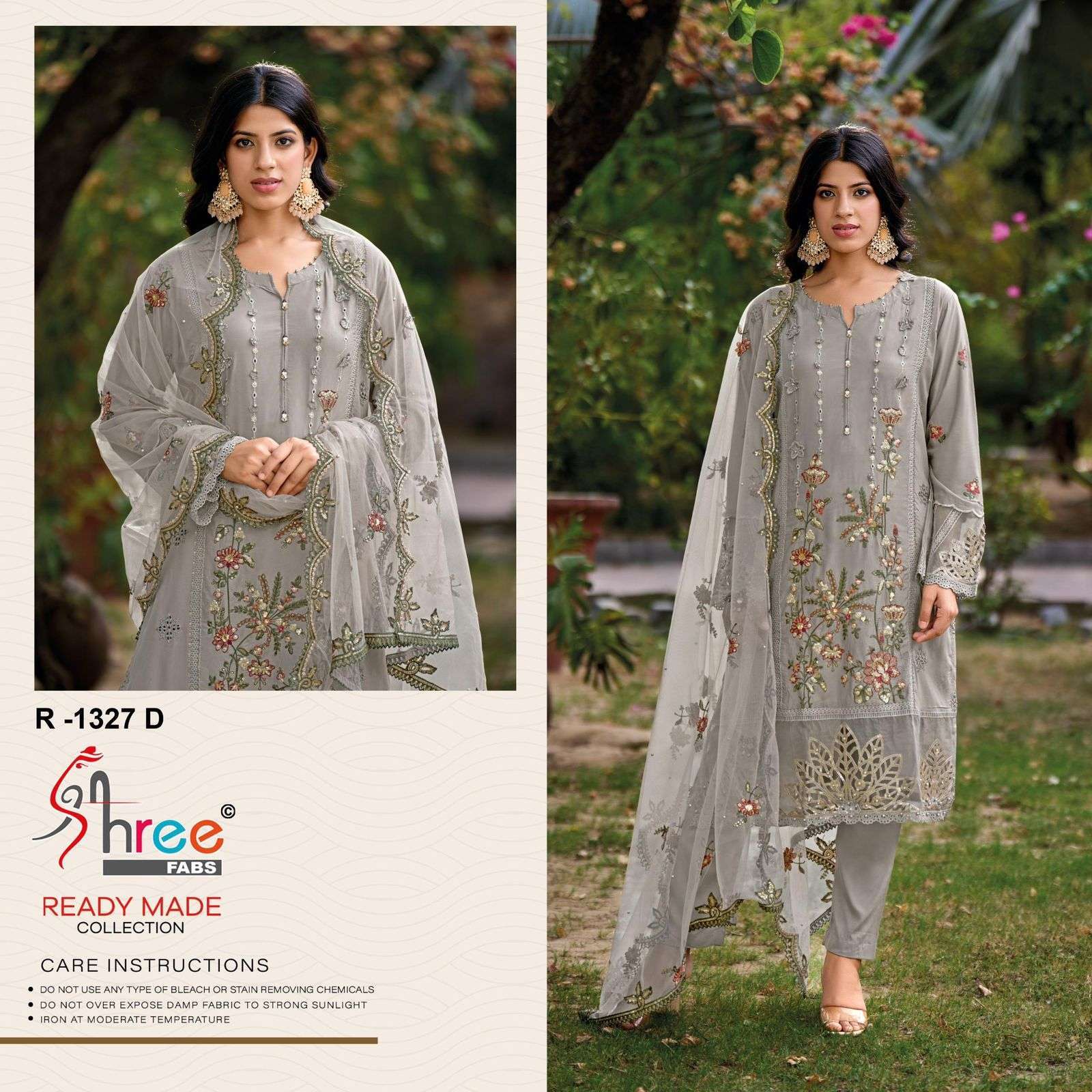 SHREE FAB R 1327 COLORS DESIGNER PAKISTANI READYMADE SUIT SHREE FAB WHOLESALER