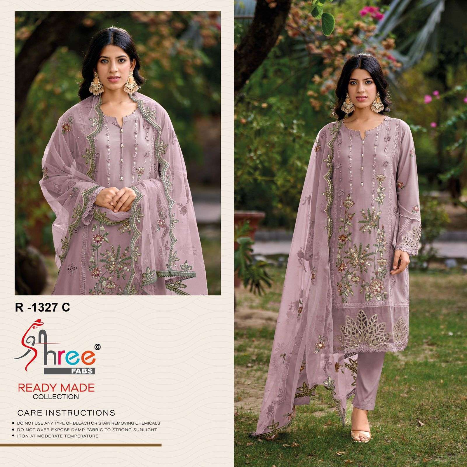 SHREE FAB R 1327 COLORS DESIGNER PAKISTANI READYMADE SUIT SHREE FAB WHOLESALER