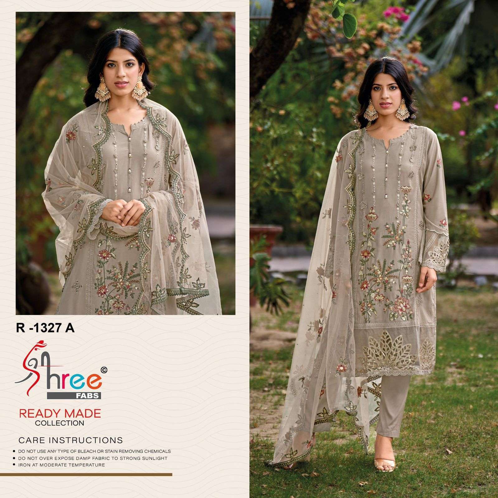 SHREE FAB R 1327 COLORS DESIGNER PAKISTANI READYMADE SUIT SHREE FAB WHOLESALER