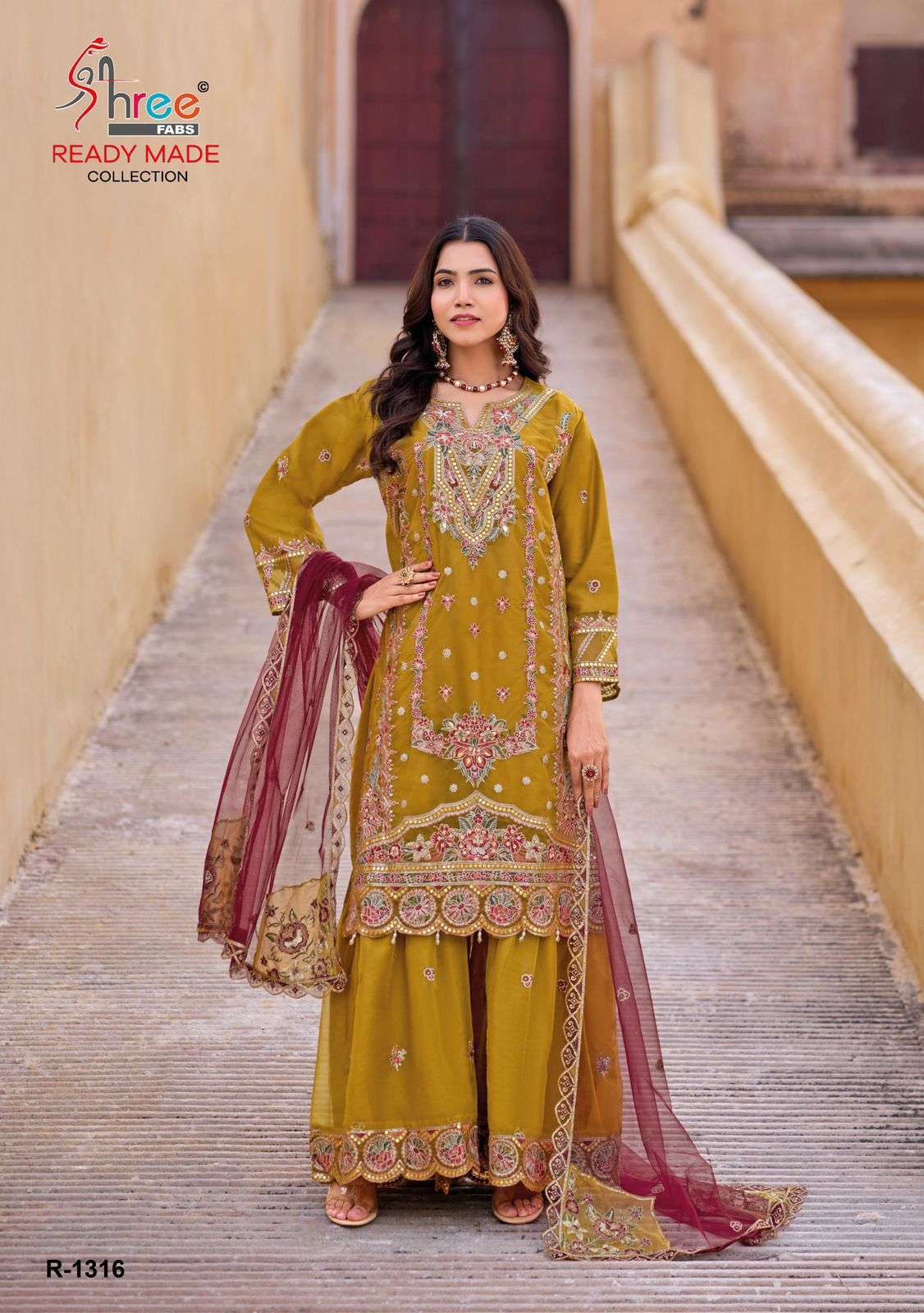 SHREE FABS R 1316 COLORS DESIGNER SHARARA PAKISTANI SHREE FABS SUIT