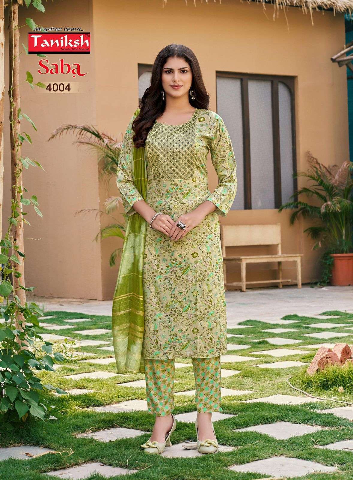 TANIKSH SABA VOL 4 FANCY RAYON KURTI BOTTOM WITH DUPATTA LATEST CATALOGUE WHOLESALE RATE 2024