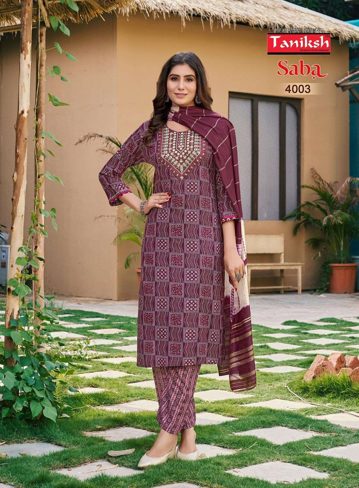 TANIKSH SABA VOL 4 FANCY RAYON KURTI BOTTOM WITH DUPATTA LATEST CATALOGUE WHOLESALE RATE 2024