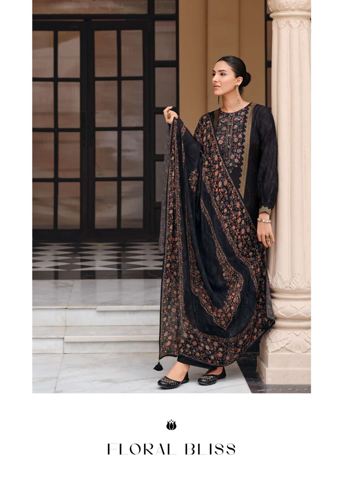 VARSHA AAROHA DESIGNER RUSSIAN SILK SUIT LATEST CATALOG EXPORTER 