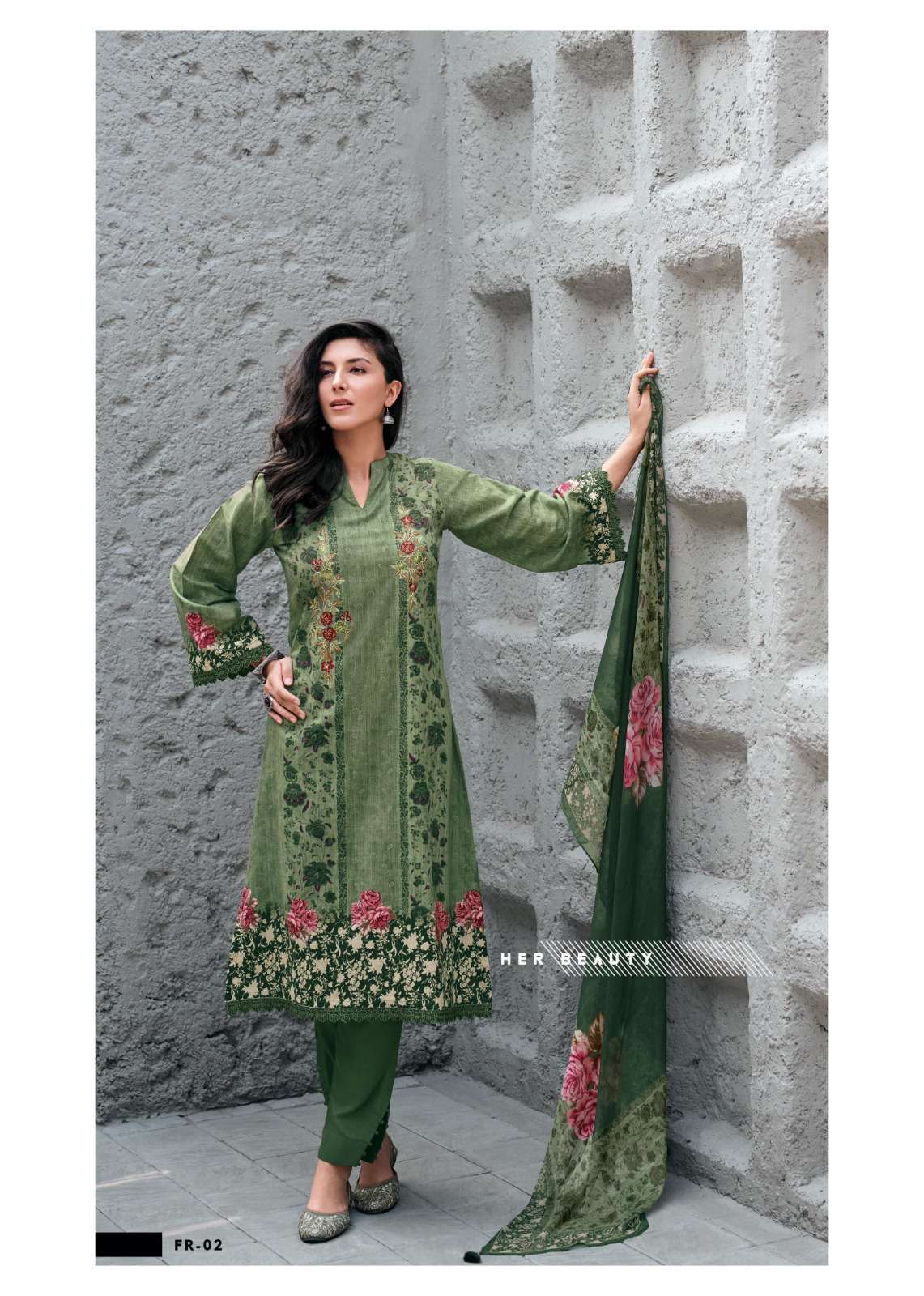 VARSHA FERN DESIGNER COTTON LADIES SUIT CATALOG EXPORTER IN SURAT 2024