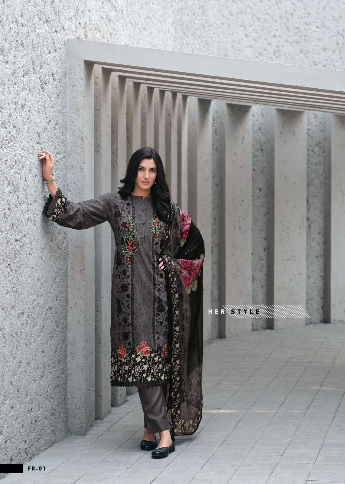VARSHA FERN DESIGNER COTTON LADIES SUIT CATALOG EXPORTER IN SURAT 2024