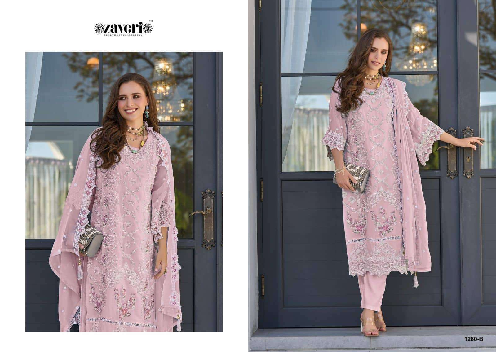 ZAVERI FEMINA VOL 2 COLOUR EDITION 2 NEW ORGANZA KURTI PANT WITH DUPATTA CATALOG EXPORT