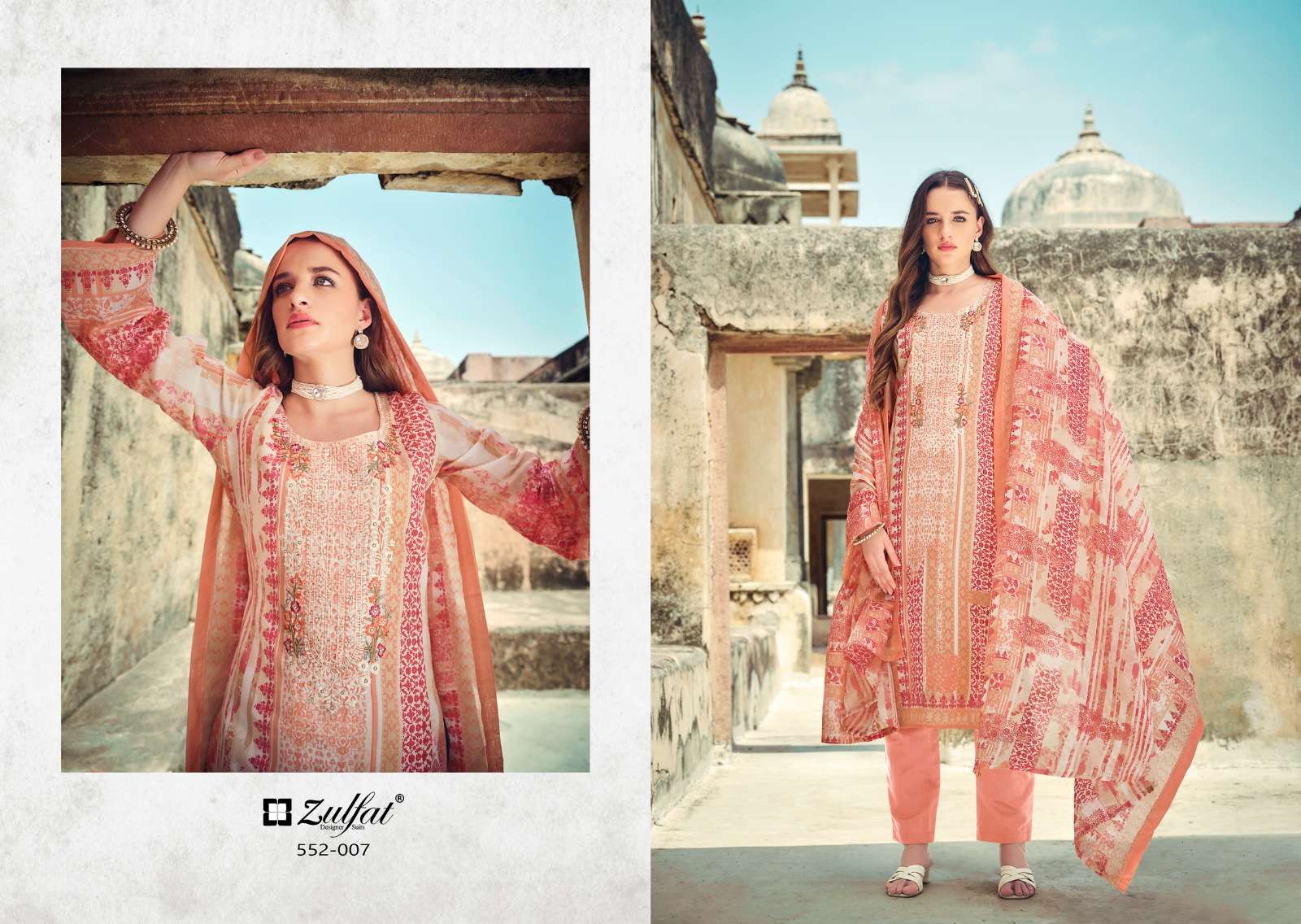 ZULFAT ROZEEN RELODED PURE COTTON SALWER KAMEEZ CATALOGUE WHOLESALE PRICE SURAT 2024