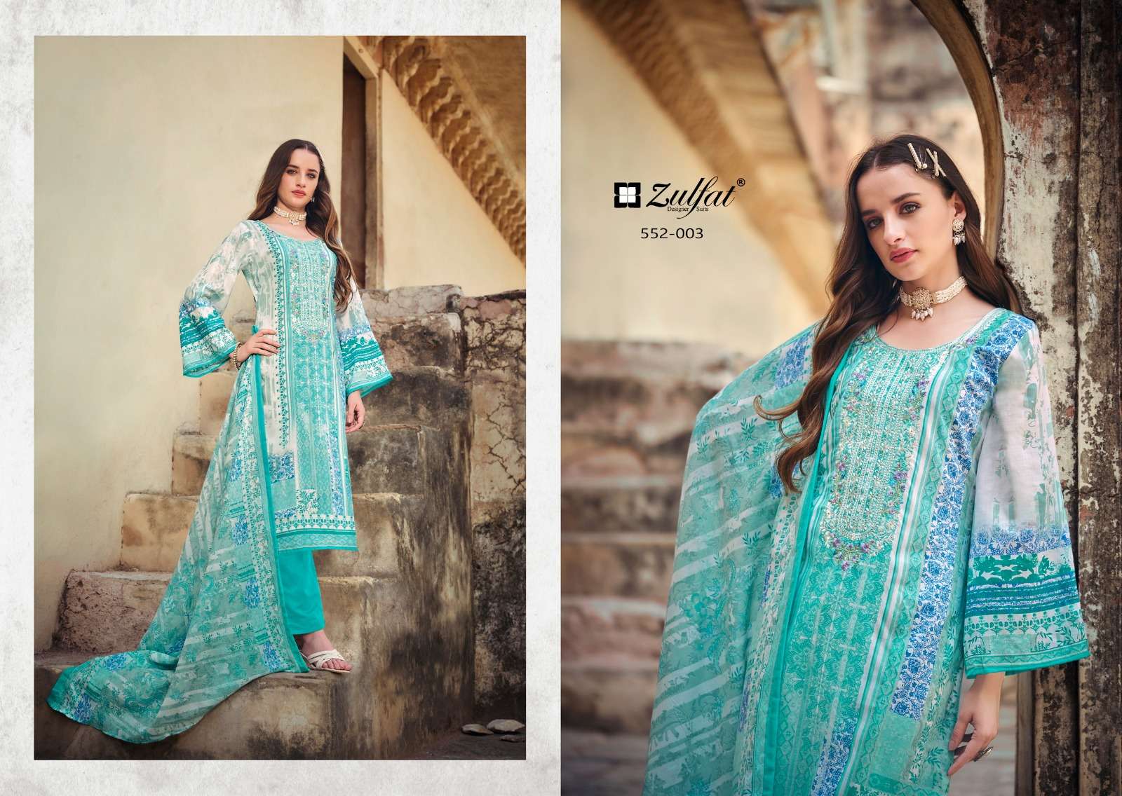 ZULFAT ROZEEN RELODED PURE COTTON SALWER KAMEEZ CATALOGUE WHOLESALE PRICE SURAT 2024