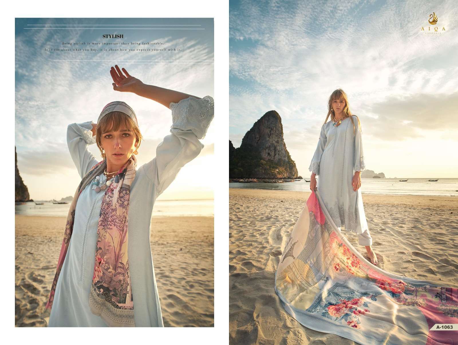 AIQA ALFINA FANCY WORK MUSLIN LADIES SUIT CATALOG WHOLESALER BETS RATE 