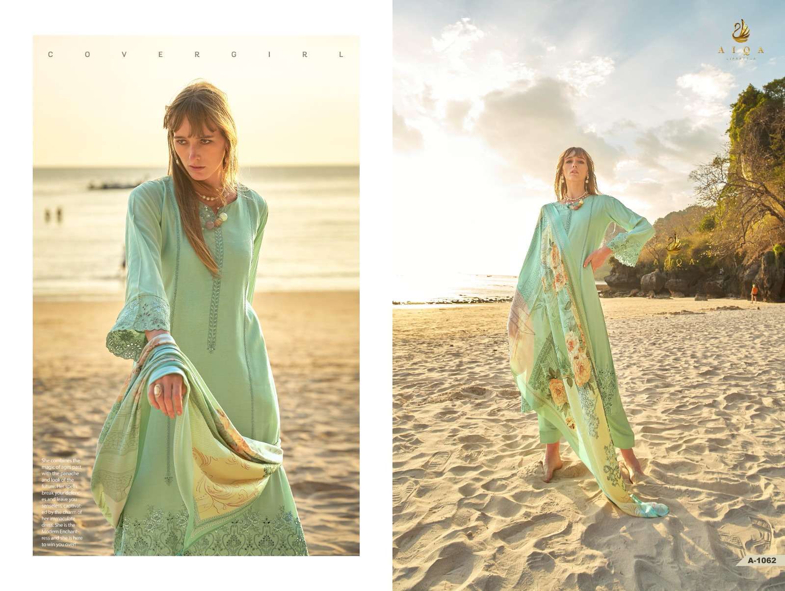 AIQA ALFINA FANCY WORK MUSLIN LADIES SUIT CATALOG WHOLESALER BETS RATE 