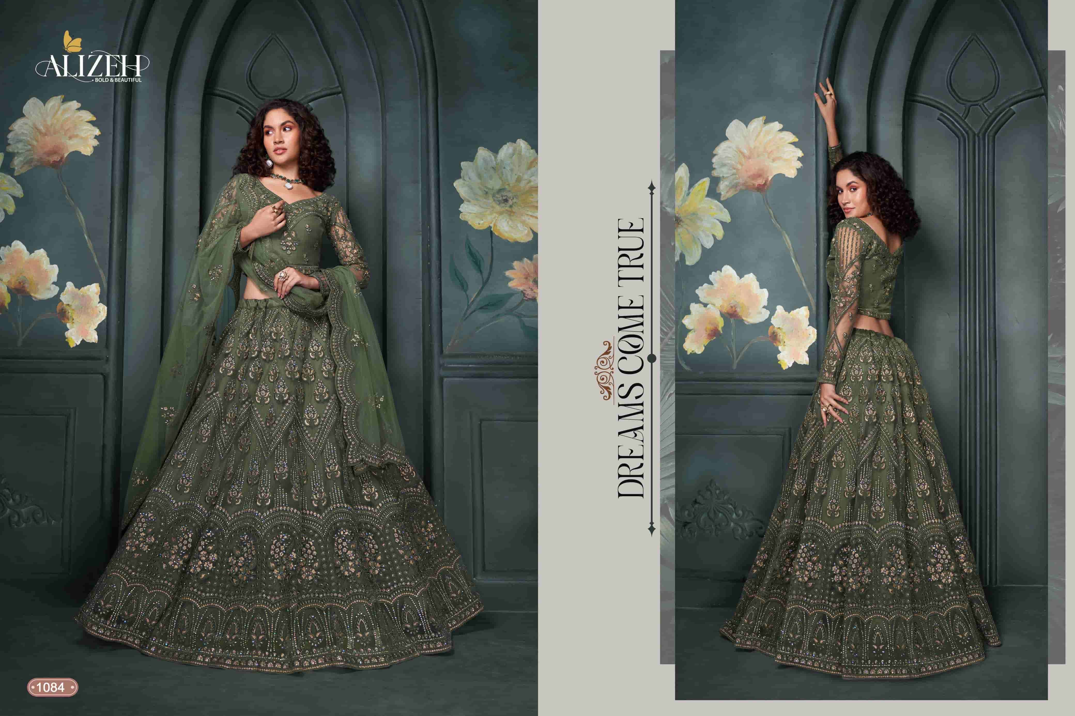 ALIZEH BRIDAL HERITAGE VOL 5 PARTY WEAR STYLE LEHNGA EXPORTER 2024