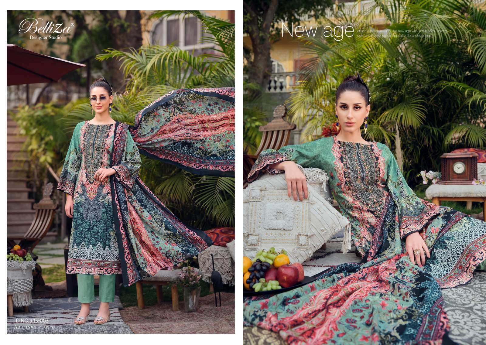 BELLIZA NAIRA VOL 64 PURE COTTON SALWER KAMEEZ CATALOG EXPORTER 2024