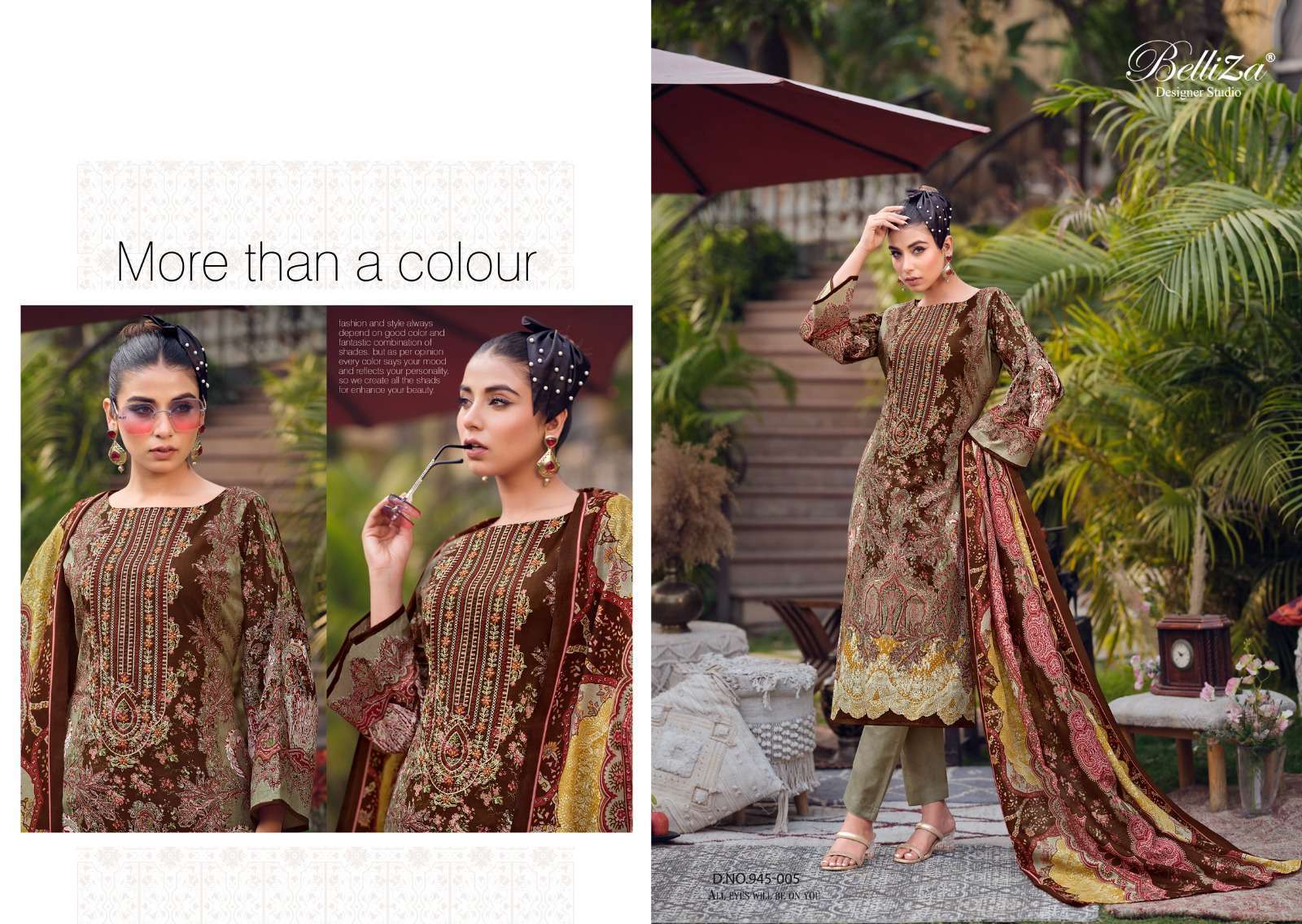 BELLIZA NAIRA VOL 64 PURE COTTON SALWER KAMEEZ CATALOG EXPORTER 2024
