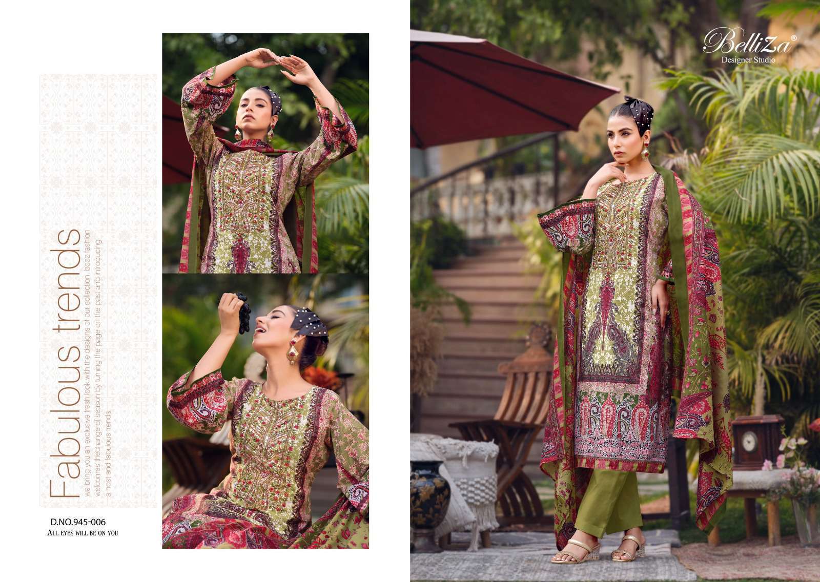 BELLIZA NAIRA VOL 64 PURE COTTON SALWER KAMEEZ CATALOG EXPORTER 2024